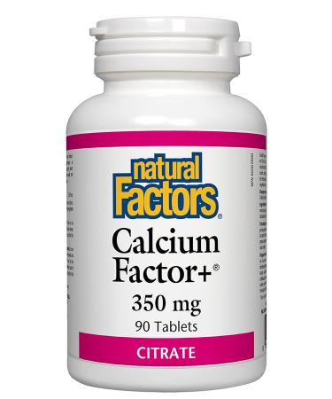 Natural Factors - Calcium Factor+ Citrate 350mg 90 Tablets