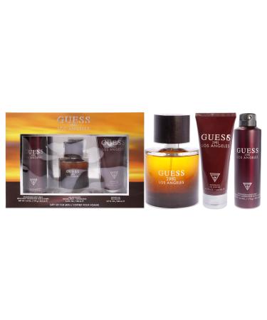 Guess 1981 Los Angeles 3 Pc Gift Set 3.4oz EDT Spray 6.0oz Body Spray 6.7oz Shower Gel GIFTSET
