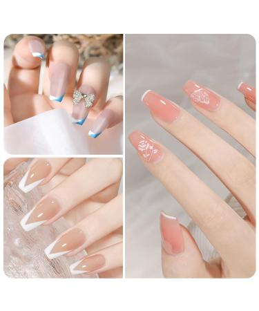 Clear Nail Art Stamper - Double-End Silicone Nail Stamp for DIY French Smile Line Art & Accessories - Buy Online on SooperMarket.com