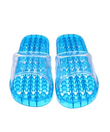 MAGICLULU 2 Pairs Slippers Quick Drying Shower Slippers Green Home Indoor Slippers Non Dorm Shoes Gym Foot Spa Soak Tub Shower Footware Massaging Travel Pvc Household Plastic Barrel 28x10.3cm 11x4pcs Bluex4pcs