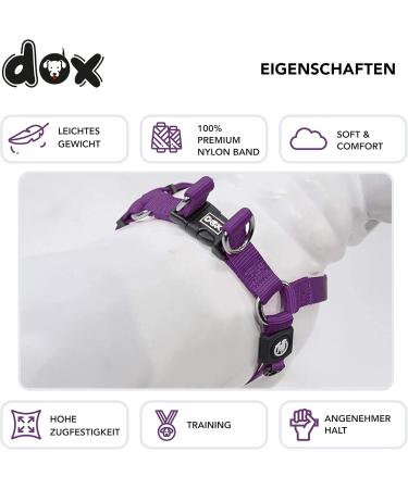 Buy DDOXX Nylon Step-In Dog Harness - Adjustable Purple Puppy Harness | All Sizes Available | Size S (45-63 cm) - International Shipping - Buy Online on SooperMarket.com