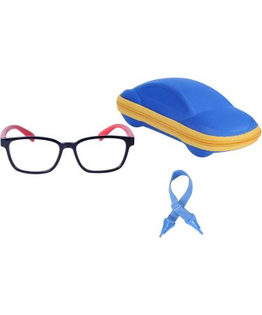 JoXiGo Blue Light Blocking Computer Glasses for Kids (Ages 3-7) - Includes Glasses Strap & Case - Red - Buy Online on SooperMarket.com