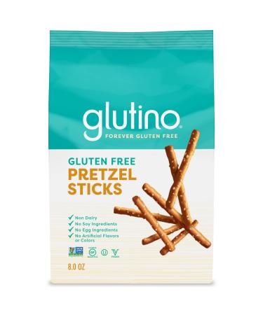 Glutino Gluten Free Pretzel Sticks, Delicious Everyday Snack, Lightly Salted, 8 oz
