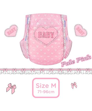 LittleForBig Adult Printed Diaper 10 Pieces - Blushing Baby Pale Pink(Medium 71-96 CM) - Buy Online on SooperMarket.com