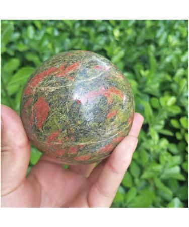 Natural Crystal Rough Natural Sphere Natural Green Flower Crystal Quartz Epidote Stone Ball Sphere 1pc for Decoration Gift Decoration feng Shui. 60-70mm - Buy Online on SooperMarket.com
