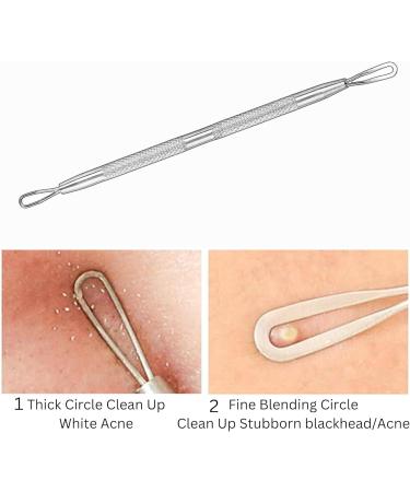 Glamified Blackhead Remover Professional Skincare Spot Treatment Blackhead Remover Tool for Blemish Comedone Whiteheads Pimple Popper with Double Sided Soft Touch and Anti-Slip Design - Buy Online on SooperMarket.com