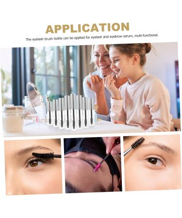 PLAFOPE 8pcs Mascara Empty Tube Empty Mascara Tube and Wand Diy Mascara Bottle Miss Growth Fluid Round - Buy Online on SooperMarket.com