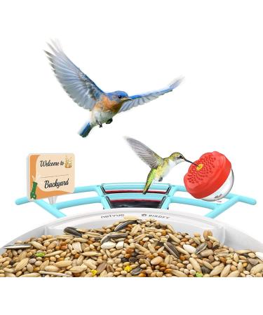 Netvue Multifunction Bird House Stand & Feeder | Versatile Bird Feeding Station for Wild Birds - Ideal for Potions Fruits & Vegetables - Buy Online on SooperMarket.com