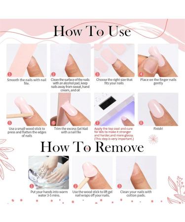 Semi Cured Gel Nails Strips - 20 Stickers Nail Wraps - Soft Self-Adhesive Gel Nail Stickers - Gold Glitter Gel Nail Strips for Nails Manicure Nail Wraps UV/LED Lamp Required Gold Edge - Buy Online on SooperMarket.com