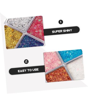 HAPINARY 2pcs Glitter Eye Makeup Glitter Sequins Eyeshadow Face Glitter Chunky Glitter Eyeshadow Eyeshadows - Buy Online on SooperMarket.com