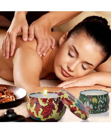 Forest Scented Soy Aromatherapy Candles Set - Stress Relief, Relaxing Aroma for Home, Bath, Yoga - 6 Travel Tins (Bohemian Collection) - Buy Online on SooperMarket.com