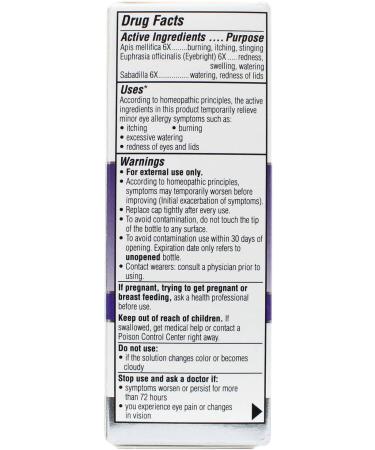 Similasan Allergy Eye Relief Drops 0.33 oz (Pack of 3) - Natural Relief for Allergies - Buy Online on SooperMarket.com