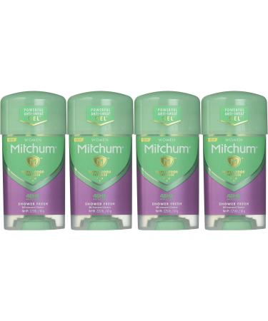 Mitchum Anti-Perspirant & Deodorant for Women Power Gel Shower Fresh - 2.25 oz (Pack of 4)