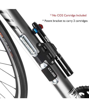 Mini Bike Pump with CO2 Inflator - Dual Mode Hand Pump - Portable Tire Pump for Presta/Schrader Valves (Style A) - Buy Online on SooperMarket.com