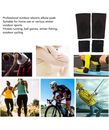Weikeya Heated Elbow Bandage - Elastic & Breathable Cotton Polyester - 1 Pair for Fishing & Running - EU Plugs - Buy Online on SooperMarket.com