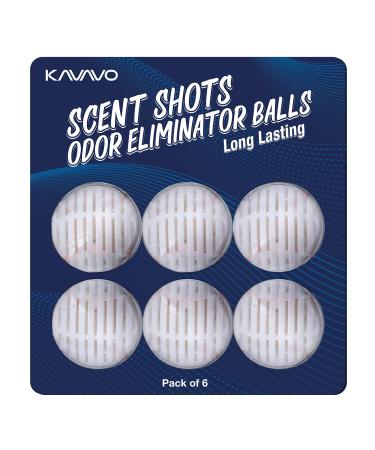 Deodorizer Balls for Sneaker Upgraded, Odor Purifying Ball Cleaner Eliminator for Shoes, Drawers, Lockers & Gym Bags - 6 Pack 6 Count (Pack of 1)