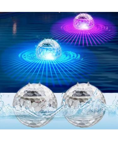 Antyingkai 2 piece of floating pool lighting solar solar floating light LED pool lighting floating waterproof LED pool light pool light water light for garden pond party pool accessories