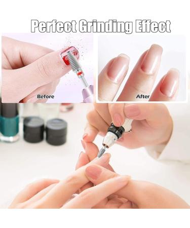 5pcs Tungsten Nail Drill Bits Set for Acrylic Nails - Professional Cuticle Polishing Bits for Manicure Pedicure - Electric Nail Files for Salon & Home Use - Buy Online on SooperMarket.com