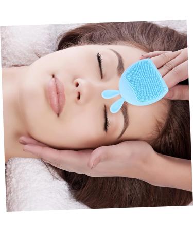 minkissy 32 Pcs Rabbit Ears Facial Brush Lady Facial Brush Skin Care Brush Facial Cleansing Tool Portable Massager Beauty Care Brush Silicone Brush Silica Gel Handheld Miss Light Bluex8pcs 7.5x7.5cmx8pcs - Buy Online on SooperMarket.com