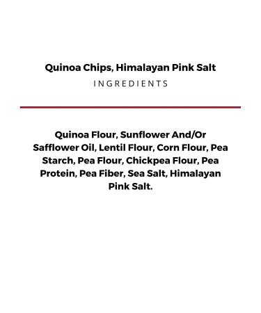 The Daily Crave Himalayan Pink Salt Quinoa Chips 4.25 Oz (Pack of 8) - Gluten-Free & Non-GMO Snack with 4g Protein and 2g Fiber - Buy Online on SooperMarket.com