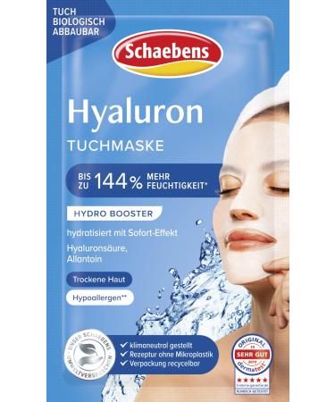 Schaebens Hyaluron Sheet Mask 21 g 21 g (1 pack) Vitamin C Single