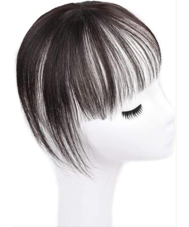 100% Real Human Hair Mini Fringe 3D Clip in Air Bangs Topper Cover fof Women Natural Looking One Piece Clip in Fringe Air Bangs Hair Extensions/909 - Buy Online on SooperMarket.com