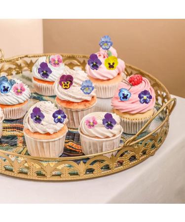 Shop Alegre 60 Edible Flowers for Cakes | Decorative Pansies for Birthdays Weddings & Muffins - Buy Online on SooperMarket.com