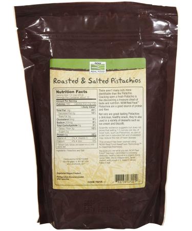 Now Foods Roasted Pistachios with Sea Salt 12 oz | Healthy Snack & Protein Boost - Buy Online on SooperMarket.com