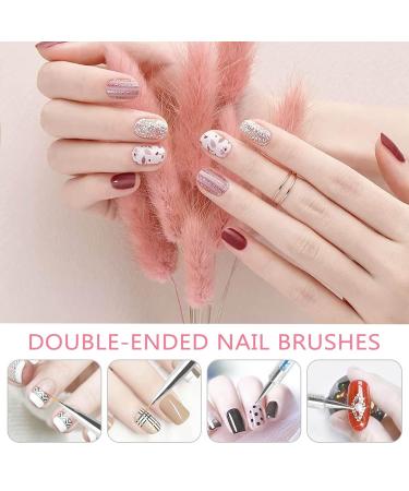 YUECI Double Ended Nail Liner Pen Kit - 5-Part Multi-Color Nail Art Tools for UV Gel & Acrylic Designs - Professional Nail Dotting Pen Accessories - Buy Online on SooperMarket.com