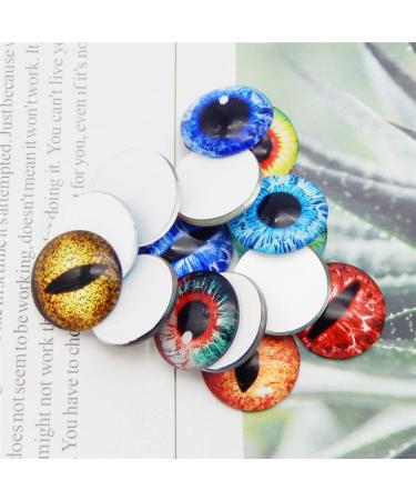 6MM 100PCS Dragon Eyes Glass Cabochon for Clay Doll Making and Jewelry DIY Crafts - Buy Online on SooperMarket.com