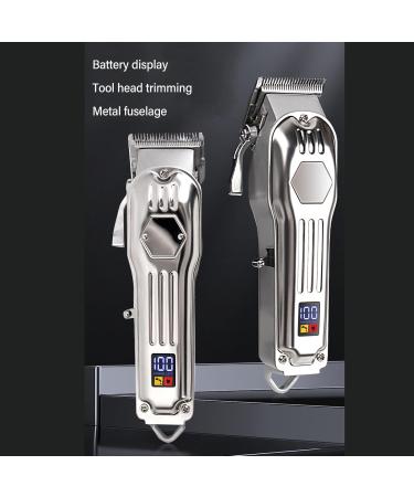 Hair Trimmer High Performance Professional Ergonomics Hair Clipper LED Display with USB Charging Cable for Beauty Salon - Buy Online on SooperMarket.com