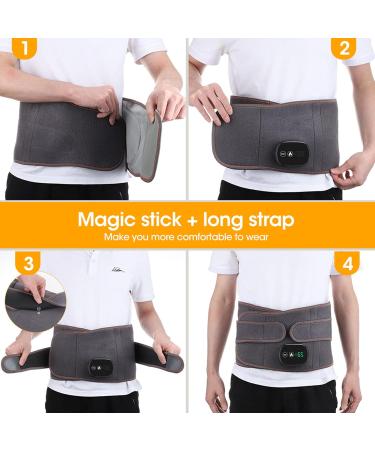 YIAG IVG USB Heated Hip Belt - Infrared Heat Waist Massager for Back & Belly Pain Relief | Lumbar Support & Hot Compress - Buy Online on SooperMarket.com