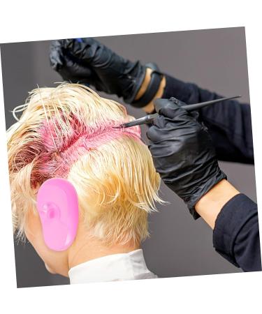 Healeved 4pcs Hair Dye Earmuffs - Black Ear Cuff Baking Oil Shawl - 7.5x5cm - Assorted Color | Shop Now - Buy Online on SooperMarket.com