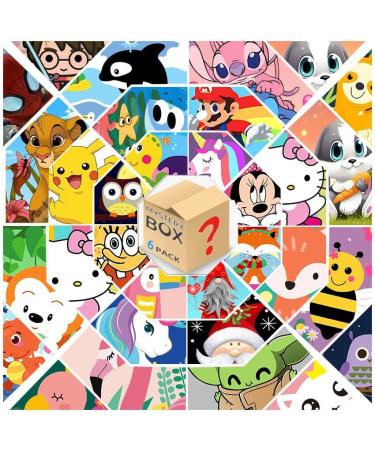 CEUHROG 6 Pack DIY Paint by Numbers for Kids - Paint by Number for Children Ages 4-8 Beginner Easy Acrylic Watercolor Number Painting Canvas Arts for Kids Ages 8-12 Paint-by-Number Kits for Decor 6 pack-A-P