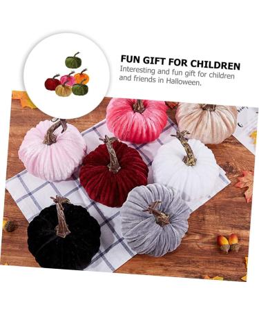 Alipis 6pcs Golden Velvet Pumpkin White Outfit House Ornaments Halloween Party Ornament Pink Outfit Pumpkins Fall Decor Realistic Pumpkins Fake Vegetables Ornament Household Supplies Foam - Buy Online on SooperMarket.com