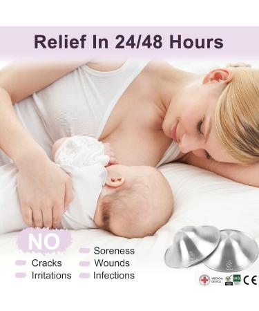 Boboduck Silver Nipple Shields 999 Silver Cups for Breastfeeding Essentials Breast Shields for Nursing Newborns Silver Nipple Guards and Pads (Small) - Buy Online on SooperMarket.com