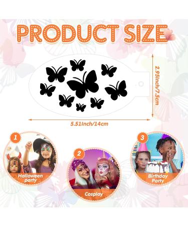 24-Piece Face Paint Stencils for Kids & Halloween Makeup - Vivid Style - Buy Online on SooperMarket.com