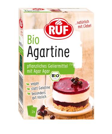 Call organic aggartine powder herbal gelatin replacement without animal gelatin well soluble for cold and hot masses gluten-free and vegan 2x15g 15 g (2 Pack) organic aggartine