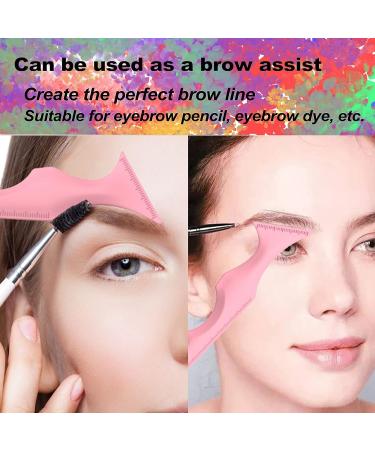 Reusable Silicone Winged Eyeliner Stencils - 5 in 1 Multi-Purpose Makeup Tool for Beginners - Pink - Buy Online on SooperMarket.com