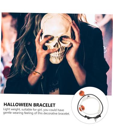 ABOOFAN 2 Pcs Girl Bracelet Jewelry Halloween Bracelet Jewelry for Girl Pumpkin Charm Bracelet for Decor Halloween Bracelet for Girl Metal Little Pumpkin European and American - Buy Online on SooperMarket.com