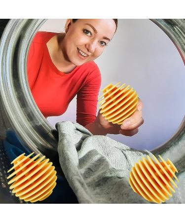 Washing Machine Balls Soft Washing Balls 3 Pcs Machine Ball Softener Tpr Reusable Laundry Balls Quick Drying Washing Balls Deep Cleaning Machine Balls Laundry Softener Balls Yellow - Buy Online on SooperMarket.com