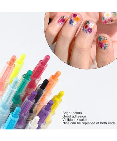 Nail Art Pens Nail Painting Pens 12 Pieces Easy to Use At Home - Buy Online on SooperMarket.com
