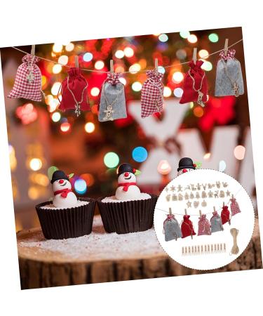 Cabilock DIY Advent Calendar 3 Sets Christmas Calendar Bag Calendars Xmas Candy Bags Drawstring Bags Number Storage Bags - Buy Online on SooperMarket.com