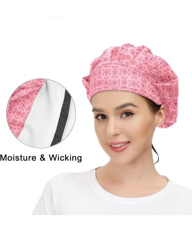 Adjustable Red Working Caps Tie Back Bouffant Hats for Women Men - One Size Fits All - Buy Online on SooperMarket.com