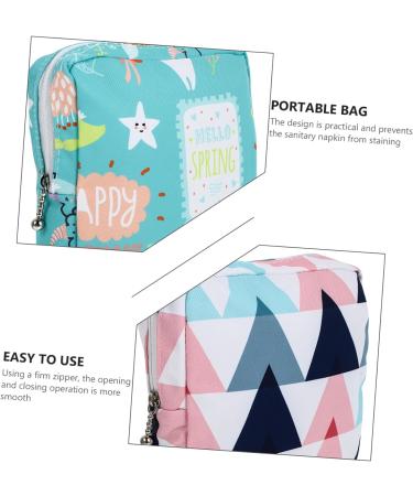 PLAFOPE 4pcs Sanitary Napkin Storage Bag - Multi-function Organizer for Teens and Nursing Moms | Tampon Purse & Makeup Organiser - Buy Online on SooperMarket.com