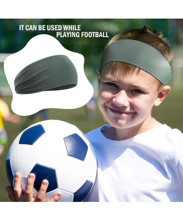 Elastic Kids Sports Wicking Headbands Set - 8 Pieces | Breathable Athletic Sweatbands for Boys and Girls | Ideal for Football, Basketball, Running | Toddler to Children Size - Buy Online on SooperMarket.com