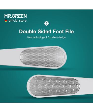 MR.GREEN Double Sided Callus Remover for Dead Skin | Professional Pedicure Tools | Foot File Scraper and Sander for Heels (Orange) - Buy Online on SooperMarket.com