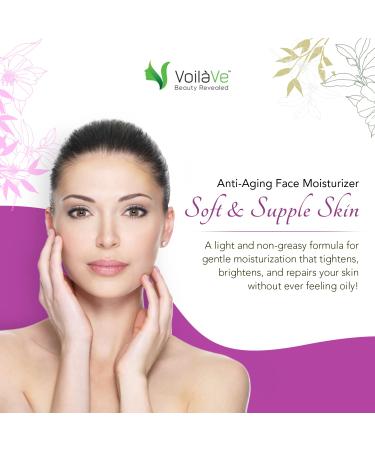 VoilaVe Face Moisturizer | Vitamin E & Retinol Cream for Women | Anti Aging & Dark Spot Corrector | Nourishing Face & Neck Lotion - 1.7 Oz Airless Pump - Buy Online on SooperMarket.com