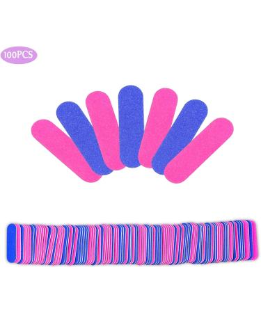 100PCS Nail File Set Disposable Mini Nail File 180/240 Professional Care Mini Nail Files Double Sided Emery Board Buffer Set Grit Double Sided Emery Board for Manicure Nail Studio Home Nail Care - Buy Online on SooperMarket.com