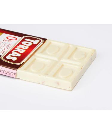 Torras No Added Sugar White Chocolate and Strawberry Bar 75g 1 - Buy Online on SooperMarket.com